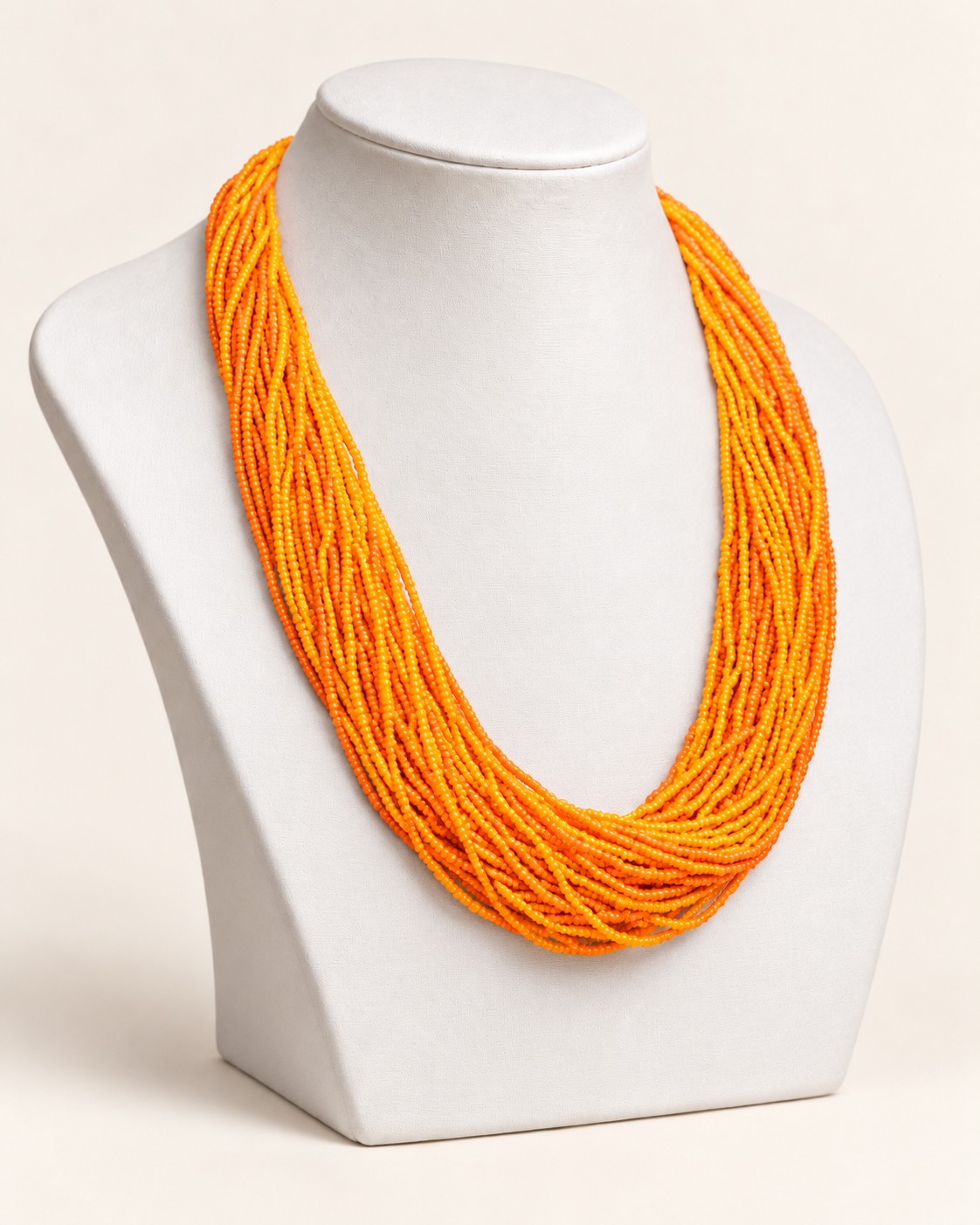 The Saffron Loom Mala
