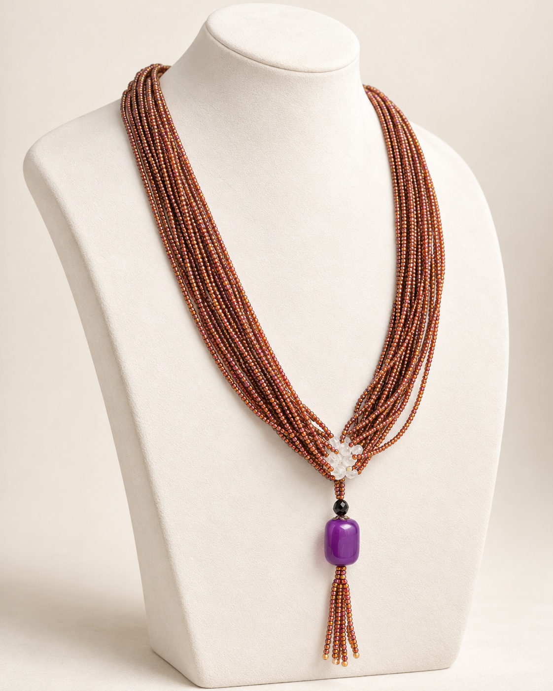 Multi Colored N Purple Maala