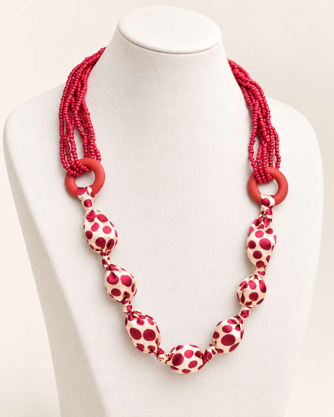 Red Polka Maala