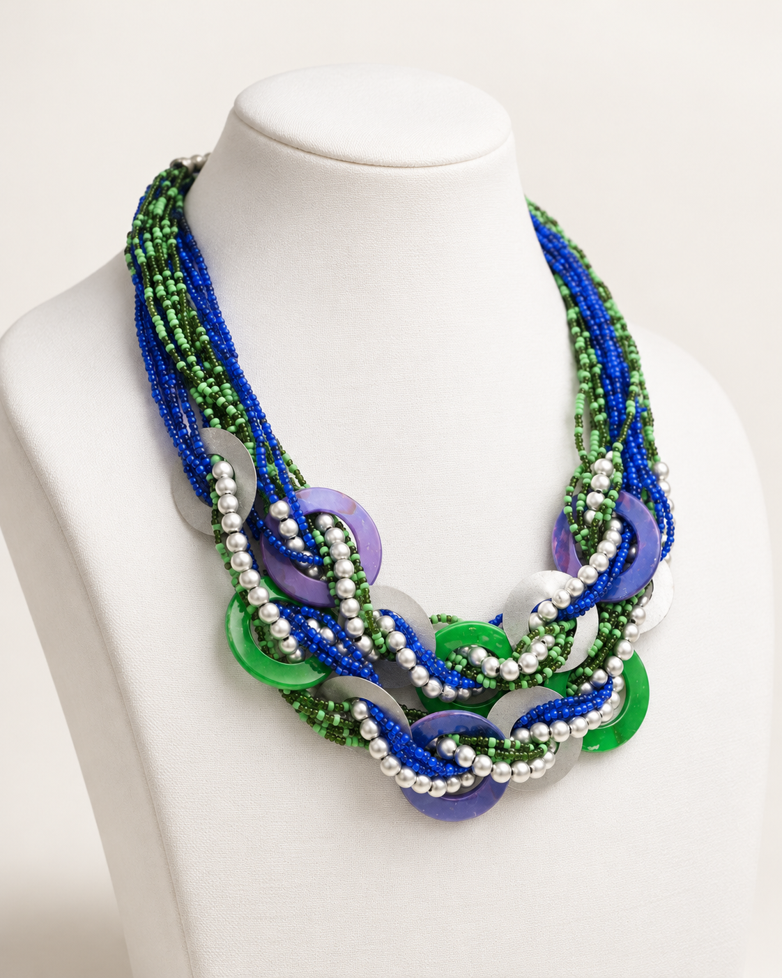Green N Purple Maala
