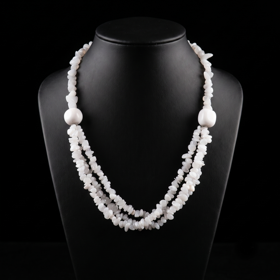 Milky Quartz Stones Necklace