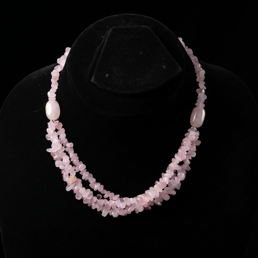 Rose Quartz Stones Necklace