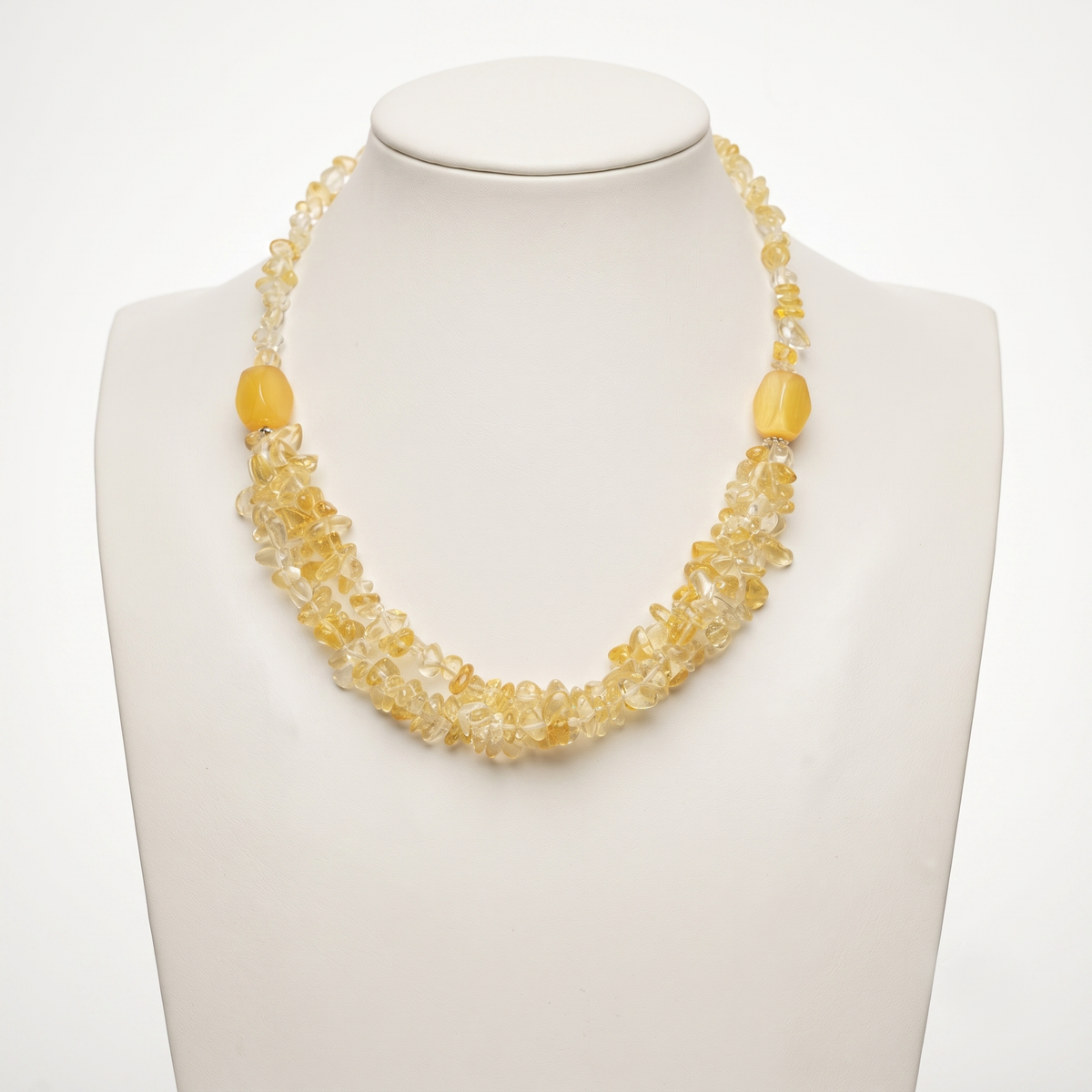 Citrine & Clear Quartz Necklace