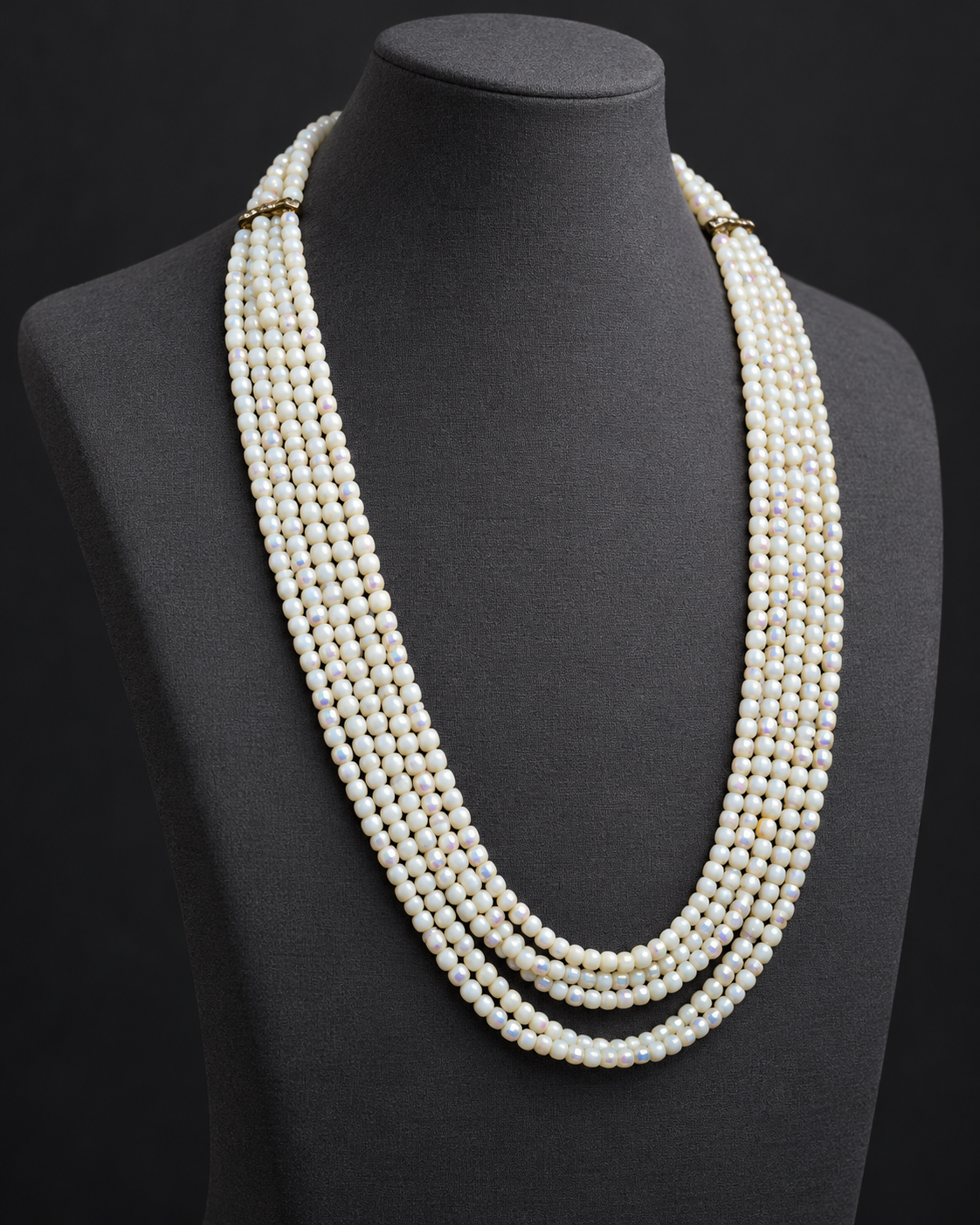 White Layered Maala