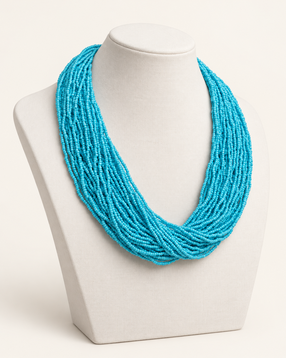 Blue Beaded Maala